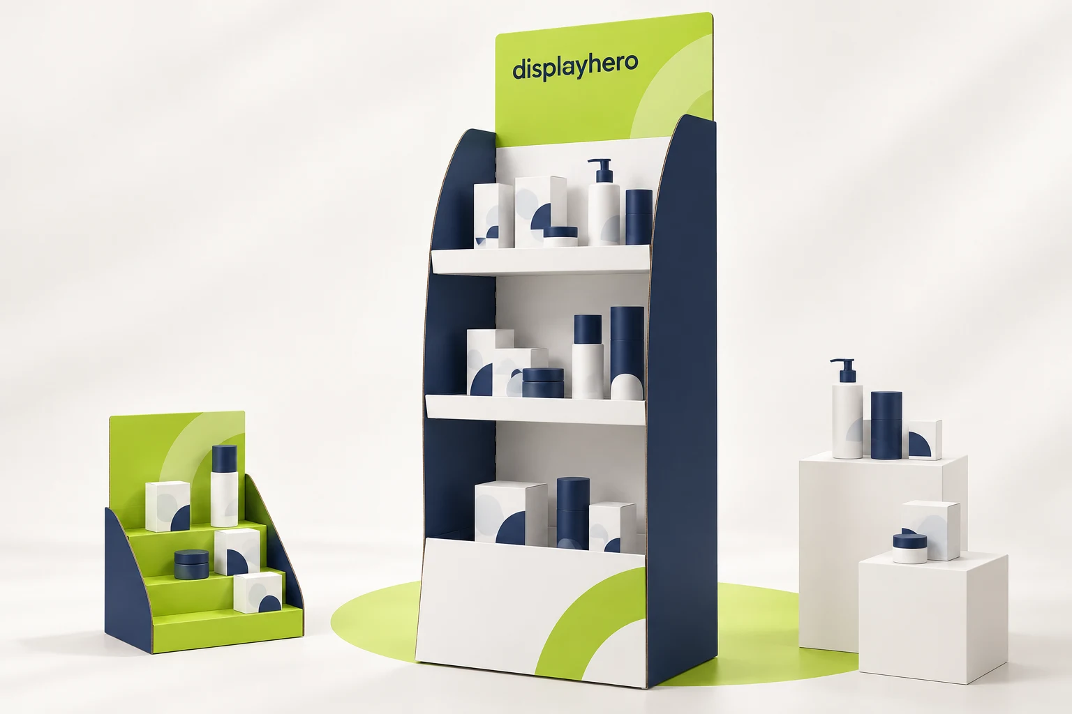 Koncepty stojanov Displayhero